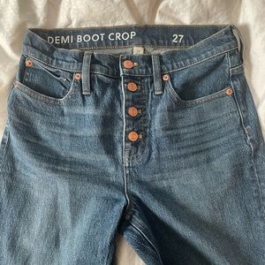 J Crew NWOT Demi Boot Crop jeans